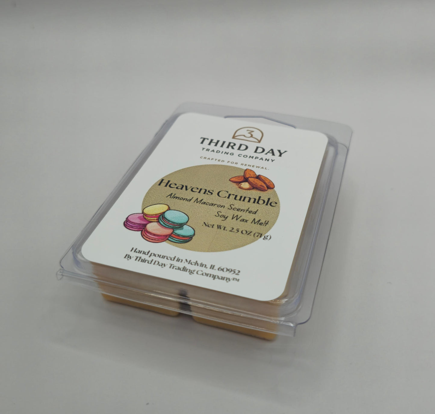 Almond Macaron Scented Soy Wax Melt | Heaven’s Crumble